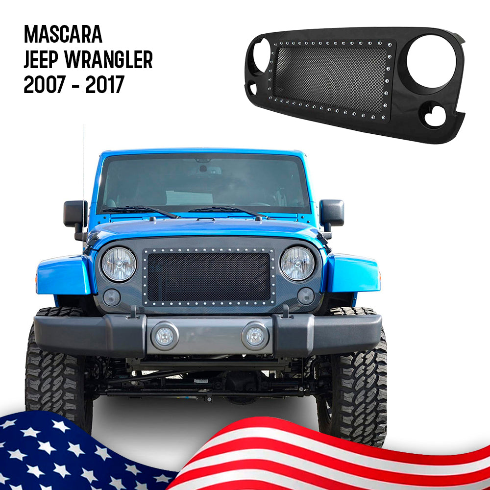 MASCARA ACERO NEGRA JEEP WRANGLER (2007-2017)