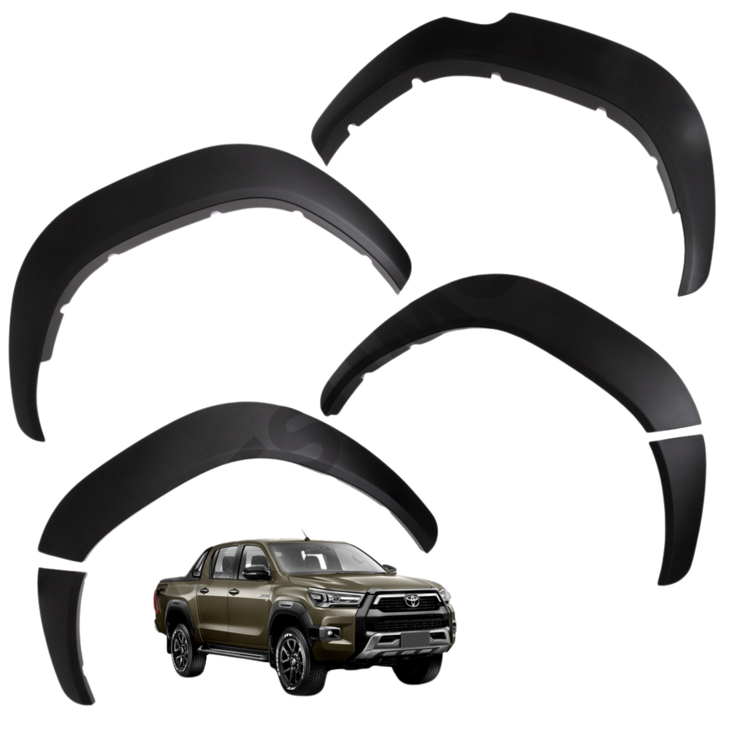 Kit Extensiones De Tapa Barro Toyota Hilux Revo SR ( 2016-2020 )