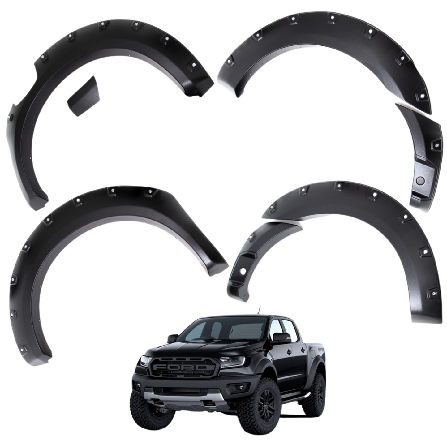 Kit Extensiones De Tapa Barro OffRoad Ford Ranger (2019 - 2021)