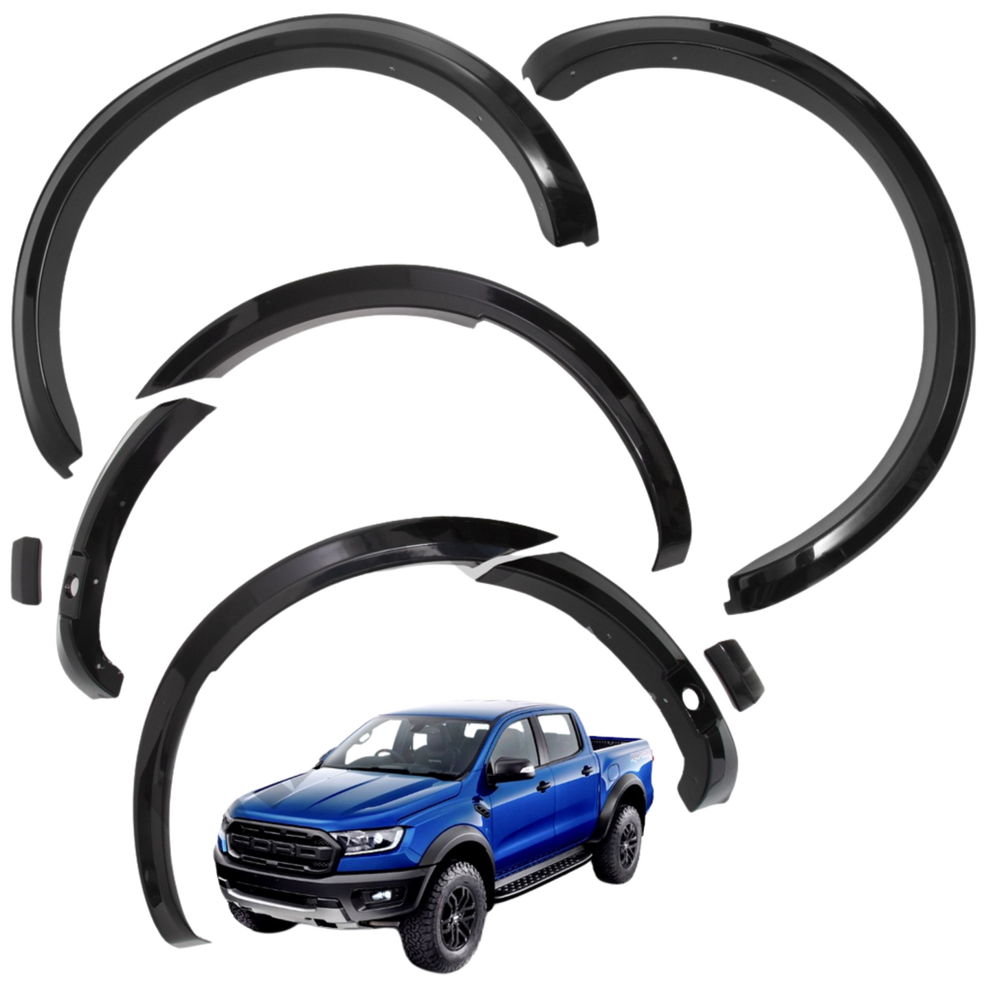 Kit Extensiones De Tapa Barro Fender Delgada Ford Ranger (2019 - 2021)