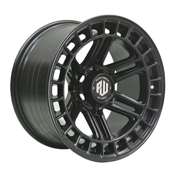 SET DE LLANTAS ALEACION 17x9 6*139 Warrior Negro Mate