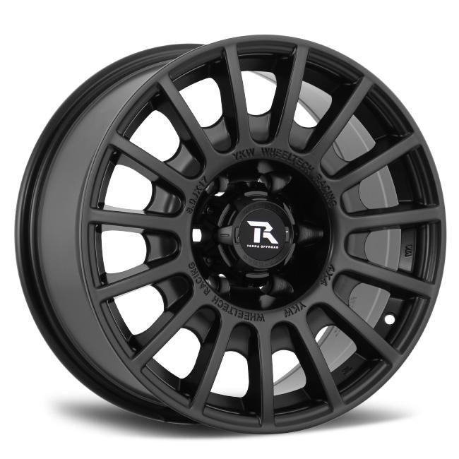 SET DE LLANTAS 17x8.0 6*139.7 ET -6 cb106 .1 MATT BLACK MOD 413