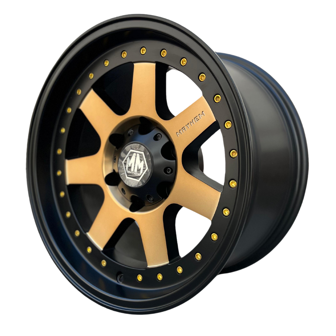 Set de Llantas 17X9 6*139.7 SATIN BLACK + BRONZE FACE