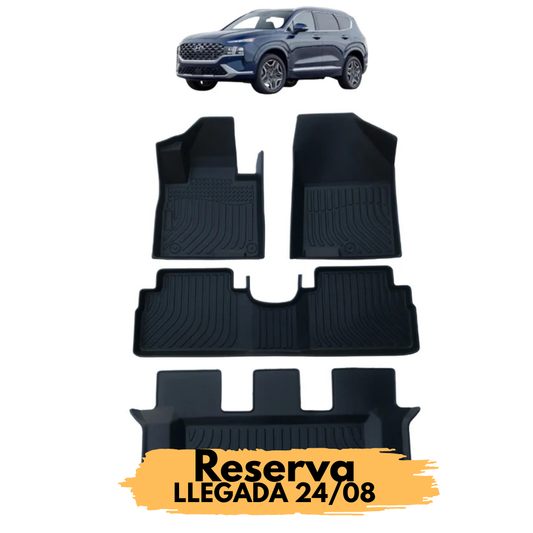 Pisos Calce Perfecto Hyundai Santa Fe ( 3 Filas Asiento)   2013-2018