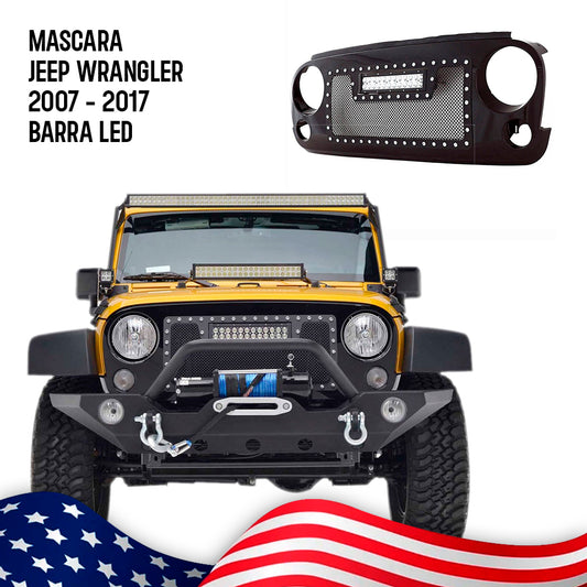 MASCARA JEEP WRANGLER (2007-2017) BARRA LED