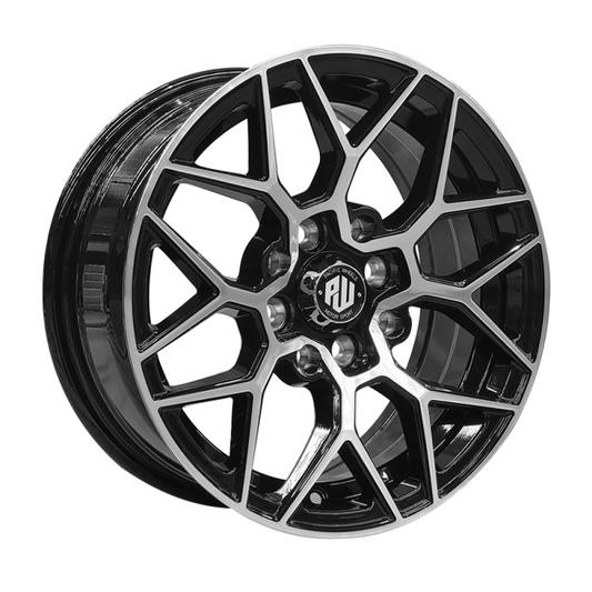 Set de llantas de aleacion 15x7 4x100/114 Gara Black Machine