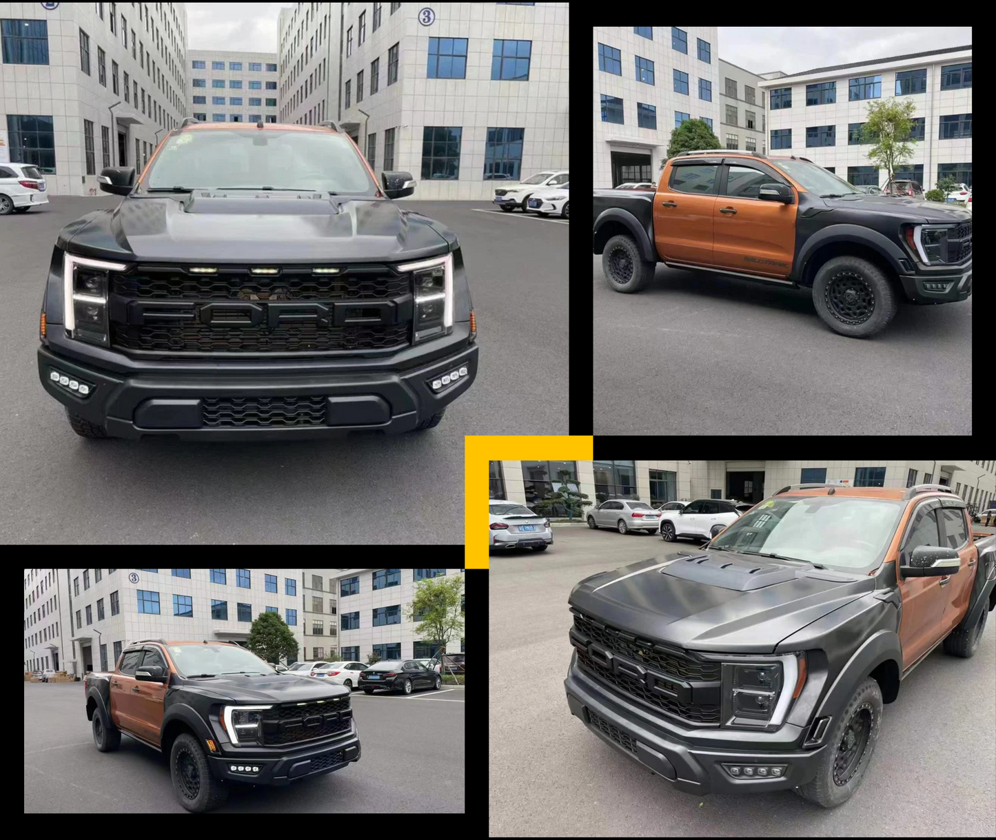 BODY KIT FORD RANGER 2020-2021 MEJORA A FORD F150 RAPTOR 2021