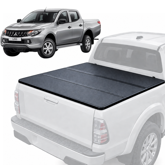 Tapa plegable rigida TRI-FOLD para Mitsubishi L200 Doble Cabina 2016+