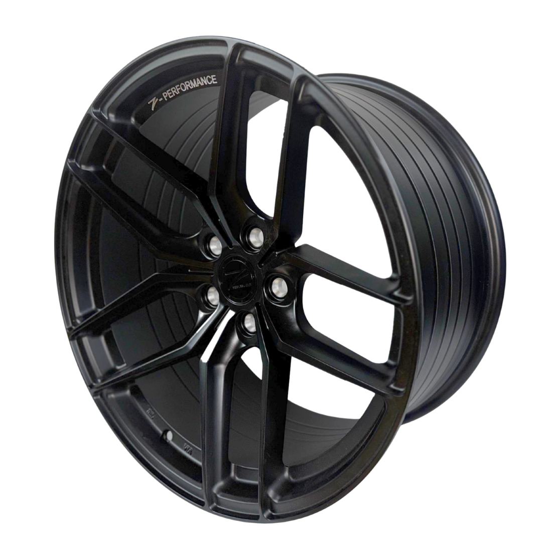 SET DE LLANTAS 19X8.5 / 19X9.5  5*114.3 ASIMETRICA MATT BLACK