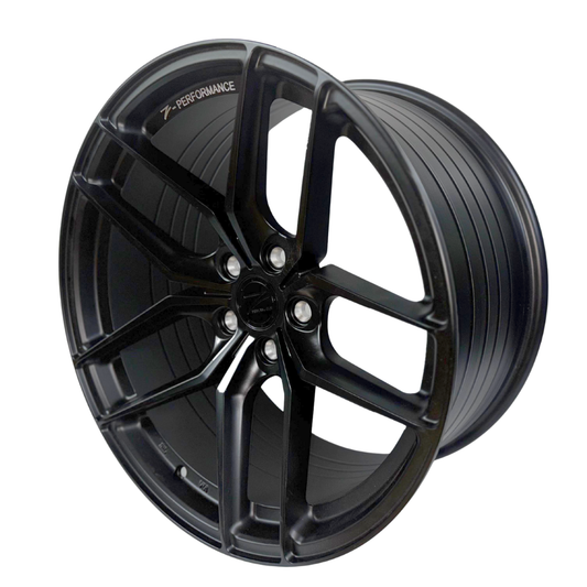 SET DE LLANTAS 19X8.5 / 19X9.5  5*114.3 ASIMETRICA MATT BLACK