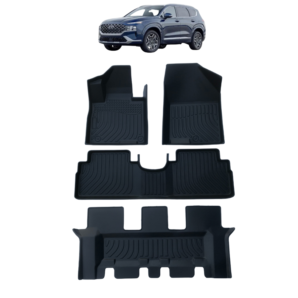 Pisos Calce Perfecto Hyundai Santa Fe ( 3 Filas Asiento)   2013-2018